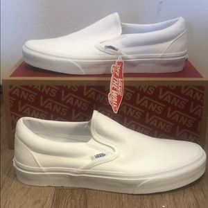 Vans classic slip on white